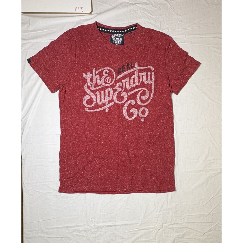 Mens Superdry‎ Premium T shirt Co.  Red/White.  Size Large.